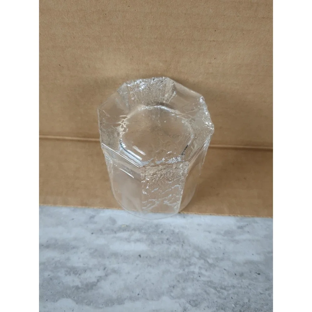 1 Iittala Finland Cordial Glass, Octagon, Textured Sides‎